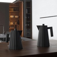 photo Alessi - Plissè - Electric kettle in thermoplastic resin - 2400 W - 170 cl - Black 2